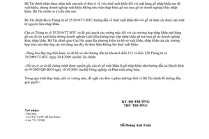 Công văn 5468/BTC-TCHQ thuế xuất khẩu gỗ