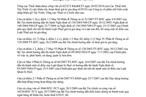 Công văn 1470/TCT-KK hoàn thuế giá trị gia tăng