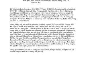 Công văn 1514/TCT-KK hoàn thuế giá trị gia tăng hàng ủy thác xuất khẩu