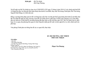 Công văn 2956/VPCP-KTTH tăng cường quản lý hàng hóa xuất, bán khu phi thuế quan