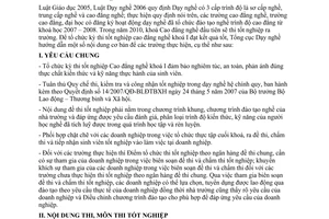 Công văn 649/TCDN-ĐTN tổ chức thi tốt nghiệp cao đẳng nghề khóa I