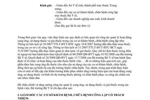 Công văn 2904/BYT-QLD tăng cường công tác quản lý hoạt động cung ứng, sử dụng