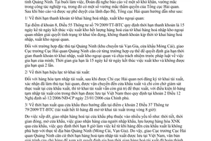 Công văn 2370/TCHQ-GSQL vướng mắc nghiệp vụ