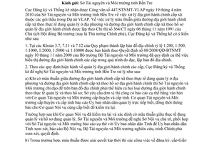 Công văn 122/CĐKTK-ĐĐBĐĐC xử lý tồn tại, vướng mắc địa giới hành chính