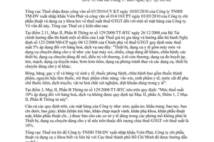 Công văn 1613/TCT-CS thuế giá trị gia tăng