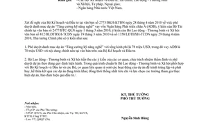 Công văn 792/TTg-QHQT phê duyệt danh mục dự án Tăng cường kỹ năng nghề