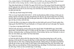 Công văn 2658/BGDĐT-CSVCTBTH hướng dẫn xây dựng trường, lớp học mầm non thực hiệ