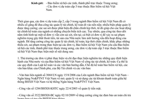 Công văn 1965/BHXH-BC tăng cường công tác quản lý tài chính, kế toán