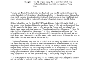 Công văn 808/TTg-KGVX mở đợt cao điểm phòng, chống ma túy