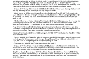 Công văn 2065/BHXH-CSYT hướng dẫn thanh toán chi phí khám chữa bệnh