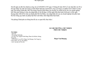 Công văn 3609/VPCP-KTTH thuế xe ôtô tạm nhập, tái xuất