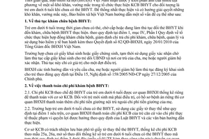 Công văn 2147/BHXH-CSYT giải quyết vướng mắc khi khám chữa bệnh bảo hiểm y tế
