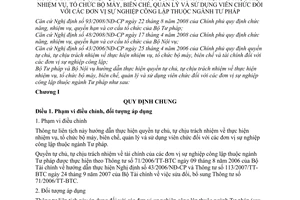 Thông tư liên tịch 11/2010/TTLT-BTP-BNV hướng dẫn  quyền tự chủ, tự chịu