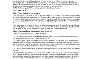 Thông tư 91/2010/TT-BTC hướng dẫn kế toán nghiệp vụ thi hành án dân sự