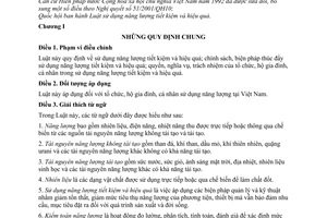 Luật sử dụng năng lượng tiết kiệm và hiệu quả 2010