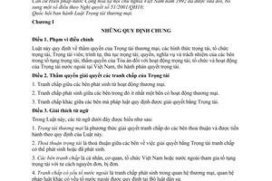 Luật Trọng tài thương mại 2010