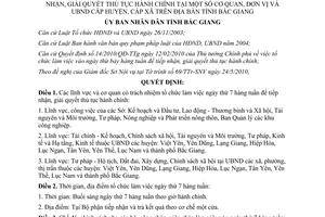 Quyết định 68/2010/QĐ-UBND làm việc ngày thứ 7 để tiếp nhận giải quyết thủ tục hành chính Bắc Giang