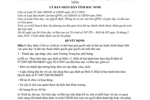 Quyết định 67/2010/QĐ-UBND hồ sơ, trình tự thời hạn giải quyết