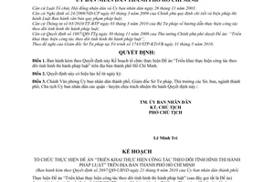 Quyết định 2697/QĐ-UBNDTriển khai thực hiện công tác theo dõi tình hình thi hành