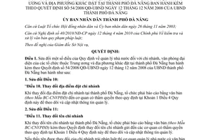 Quyết định 18/2010/QĐ-UBND sửa đổi Quy định quản lý nhà nước