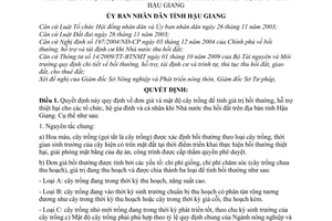 Quyết định 15/2010/QĐ-UBND đơn giá mật độ cây trồng tính giá trị