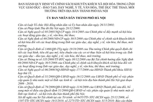 Quyết định 25/2010/QĐ-UBND chính sách khuyến khích xã hội hóa