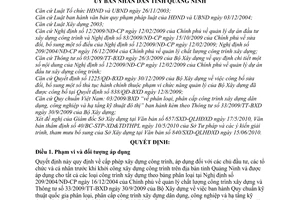 Quyết định 1848/2010/QĐ-UBND cấp phép xây dựng công trình