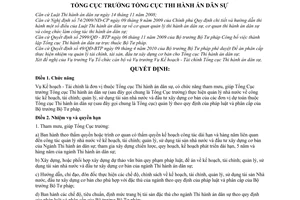 Quyết định 1739/QĐ-TCTHADS chức năng, nhiệm vụ, quyền hạn cơ cấu tổ chức