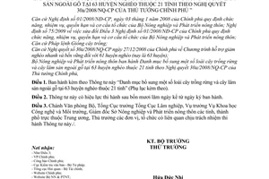 Thông tư 35/2010/TT-BNNPTNT Danh mục bổ sung cây trồng rừng lâm sản