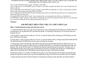 Thông tư liên tịch 12/2010/TTLT-BTP-BTC-TANDTC hướng dẫn Nghị định 61/NĐ-CP