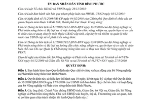 Quyết định 48/2010/QĐ-UBND tổ chức và hoạt động của Sở Nông nghiệp