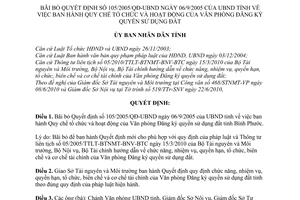 Quyết định 49/2010/QĐ-UBND bãi bỏ Quyết định 105/2005/QĐ-UBND