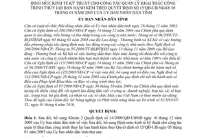 Quyết định 17/2010/QĐ-UBND sửa đổi Quyết định 34/2009/QĐ-UBNĐ