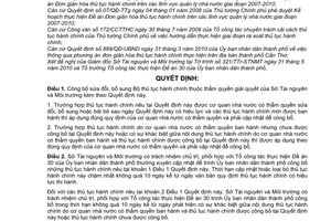 Quyết định 1723/QĐ-UBND công bố sửa đổi Bộ thủ tục hành chính