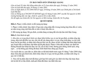 Quyết định 17/2010/QĐ-UBND hạn mức công nhận đất ở