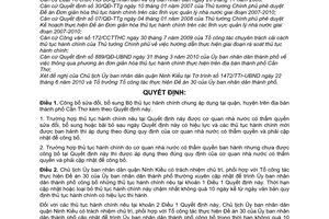 Quyết định 1726/QĐ-UBND công bố sửa đổi Bộ thủ tục hành chính chung