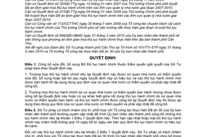 Quyết định 1725/QĐ-UBND công bố sửa đổi Bộ thủ tục hành chính