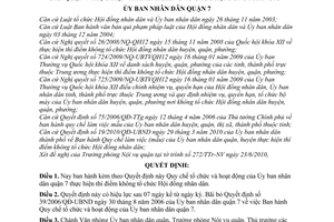 Quyết định 05/2010/QĐ-UBND Quy chế tổ chức và hoạt động