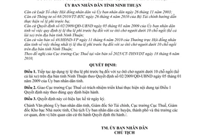 Quyết định 1361/QĐ-UBND năm 2010 áp dụng tỷ lệ thu lệ phí trước bạ đối với xe ôtô chở người dưới 10 chỗ ngồi (kể cả lái xe) trên địa bàn tỉnh Ninh Thuận do Ủy ban nhân dân tỉnh Ninh Thuận ban hành