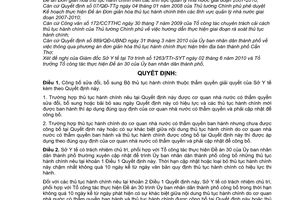 Quyết định 1736/QĐ-UBND công bố sửa đổi Bộ thủ tục hành chính