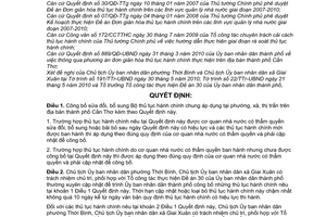 Quyết định 1730/QĐ-UBND Công bố sửa đổi Bộ thủ tục hành chính chung