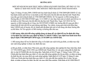 Hướng dẫn 1072/HD-STNMT 2010 bồi thường hỗ trợ tái định cư Nhà nước thu hồi đất Thanh Hóa