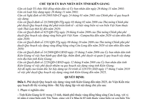 Quyết định 1180/QĐ-UBND phê duyệt Quy hoạch xây dựng vùng tỉnh Kiên Giang