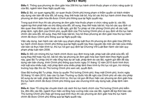 Nghị quyết 25/NQ-CP đơn giản hóa 258 thủ tục hành chính