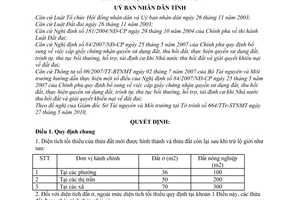 Quyết định 16/2010/QĐ-UBND diện tích tối thiểu được tách thửa