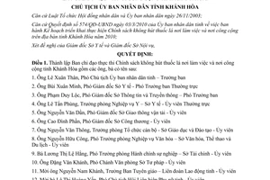 Quyết định 1426/QĐ-UBND năm 2010 thành lập Ban chỉ đạo thực thi Chính sách