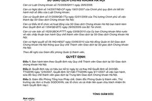 Quyết định 323/QĐ-SGDHN 2010 Quy chế Thành viên Giao dịch Sở Giao dịch chứng khoán Hà Nội