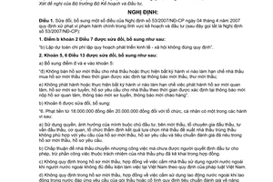 Nghị định 62/2010/NĐ-CP sửa đổi Nghị định 53/2007/NĐ-CP