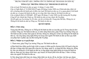 Quyết định 1455/QĐ-TCTHADS chức năng, nhiệm vụ, quyền hạn