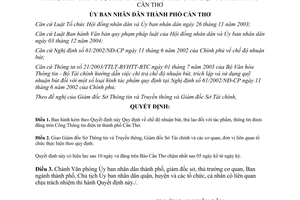 Quyết định 25/2010/QĐ-UBND chế độ nhuận bút thù lao Cần Thơ